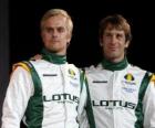 Jarno Trulli ve Heikki Kovalainen, Team Lotus sürücüleri Yarış